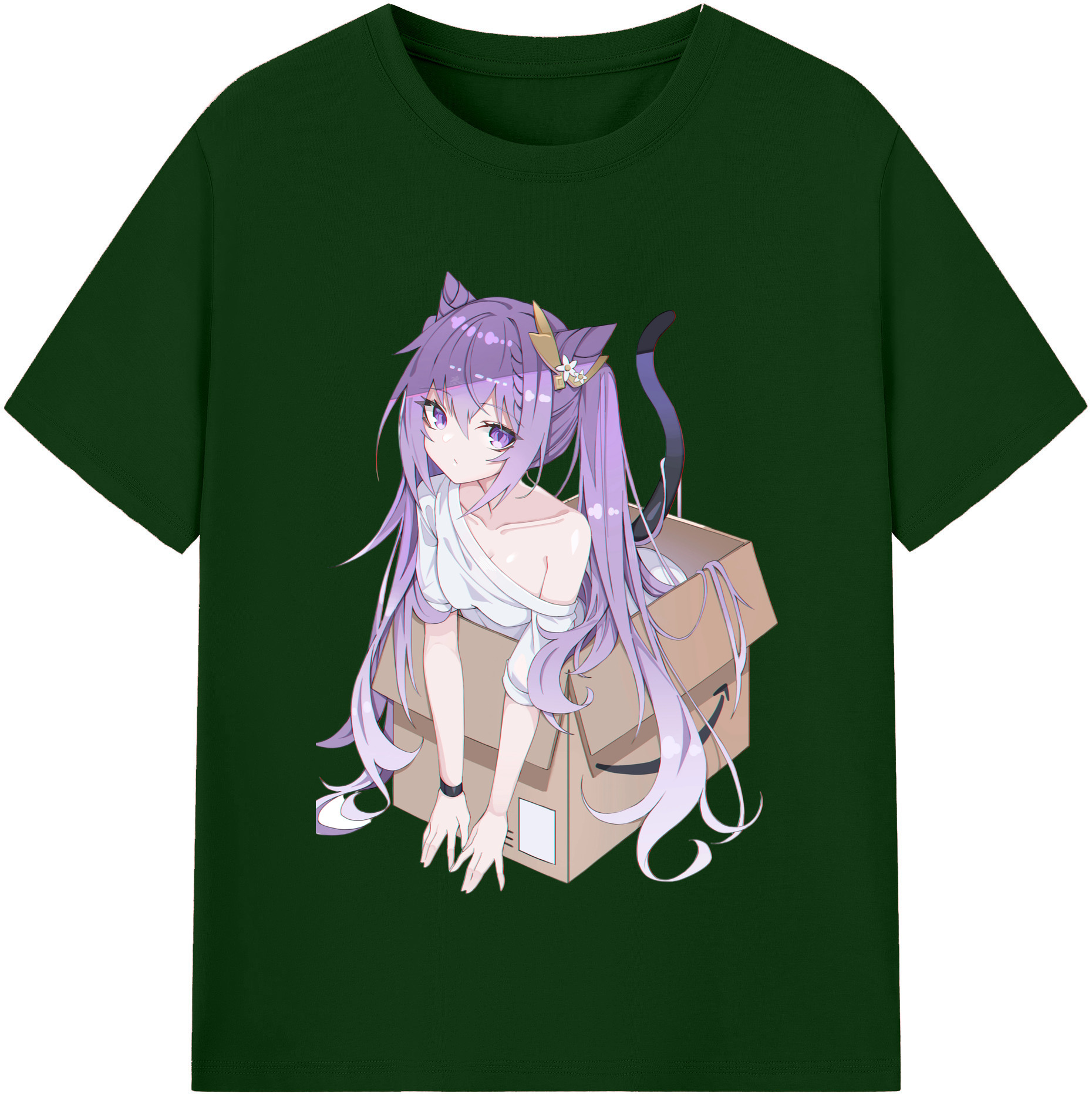 げんし神 刻晴 こくせい genshin Kokusei 綿100％半袖Tシャツ（フロントプリント）
